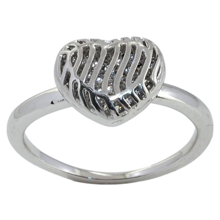 Каблучка Xuping Родій Серце з цирконієм усередині фото №1