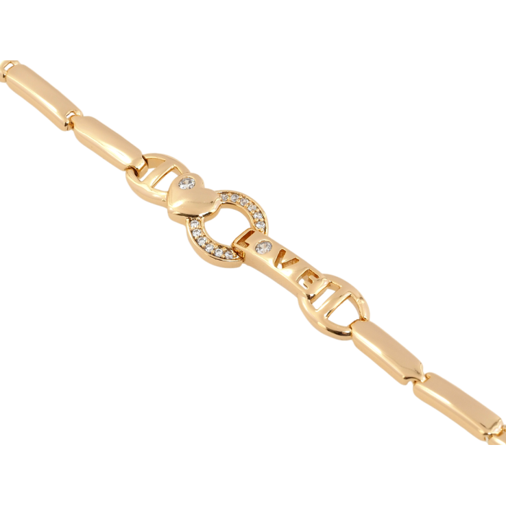 Браслет Xuping Позолота 18K Love довжина 19.5см х 3мм фото №8 Браслет Xuping Позолота 18K Love довжина 19.5см х 3мм фото №8