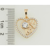Кулон Xuping Позолота 18K Серце з цирконієм Love для ланцюжка до 5мм фото №2 Кулон Xuping Позолота 18K Серце з цирконієм Love для ланцюжка до 5мм фото №2