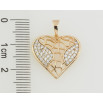 Кулон Xuping Позолота 18K Сердечко з цирконієм для ланцюжка до 5мм фото №2 Кулон Xuping Позолота 18K Сердечко з цирконієм для ланцюжка до 5мм фото №2