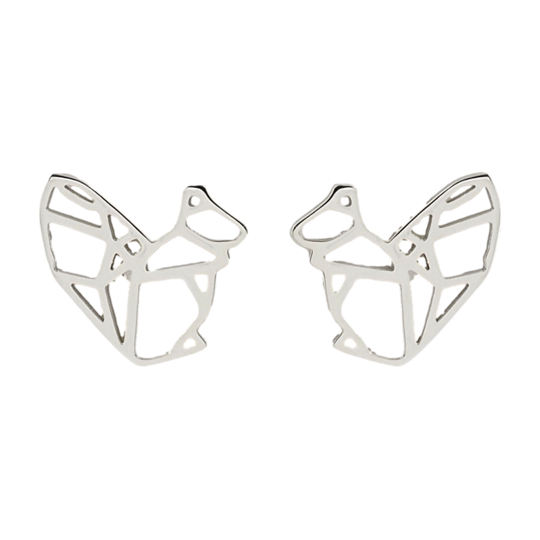 Серьги Xuping TTM Stainless Steel цвет Родий пусеты Белочки фото №1 Серьги Xuping TTM Stainless Steel цвет Родий пусеты Белочки фото №1