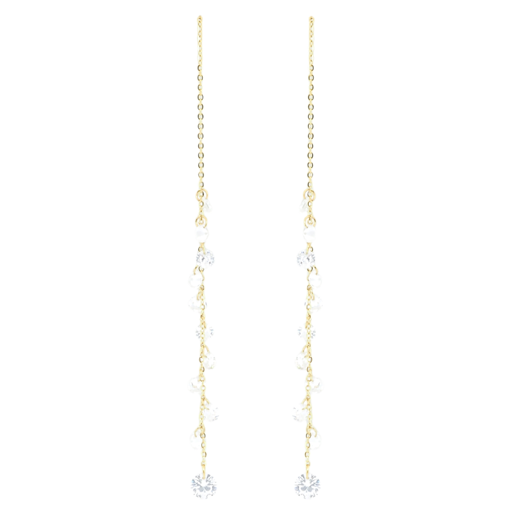 Серьги Xuping TTM Stainless Steel цвет 14K пусеты Подвески кристаллы на цепочке фото №4 Серьги Xuping TTM Stainless Steel цвет 14K пусеты Подвески кристаллы на цепочке фото №4