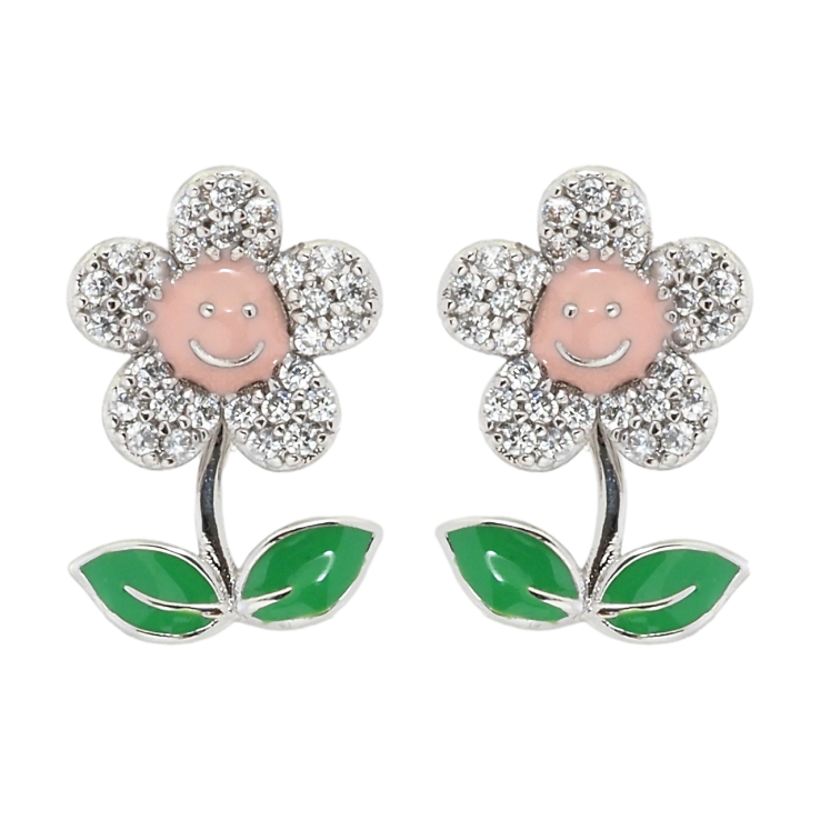 Серьги Xuping Родий пусеты Цветочки фото №25 Серьги Xuping Родий пусеты Цветочки фото №25