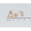 Серьги Xuping Позолота 18K пусеты Декоративные петельки фото №2