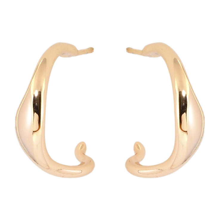 Серьги Xuping Позолота 18K пусеты Фигурные дуги фото №18