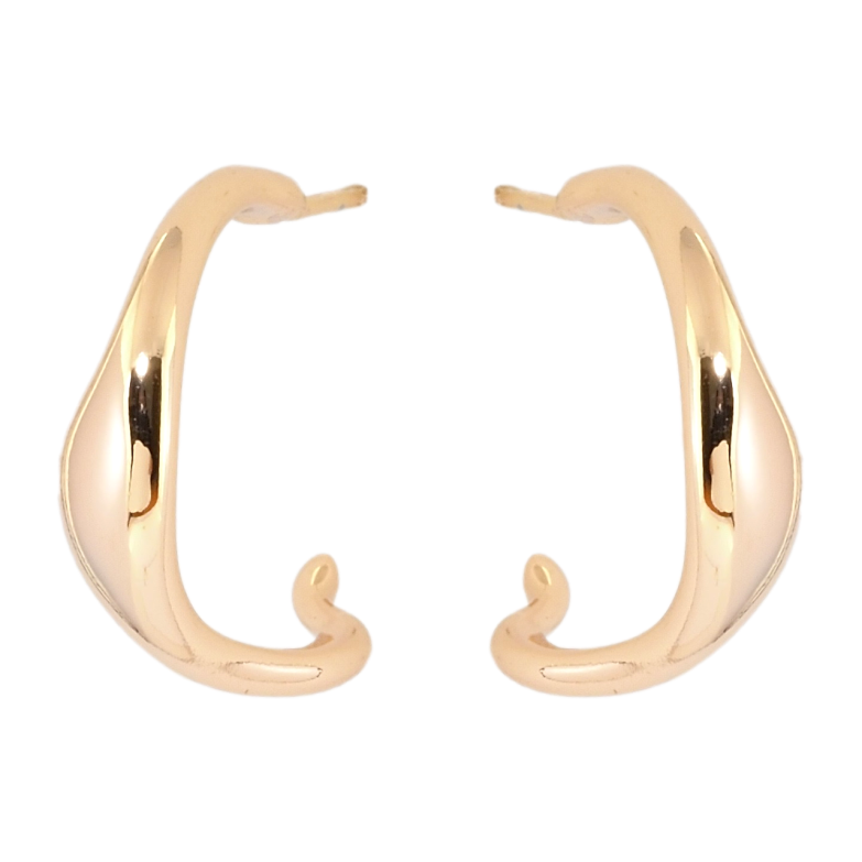 Серьги Xuping Позолота 18K пусеты Фигурные дуги фото №1
