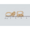 Серьги Xuping Позолота 18K подвески на колечках Шарики фото №2