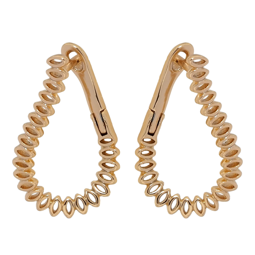 Сережки Xuping Позолота 18K англійський замок Декоративні петельки фото №1