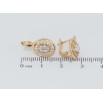 Серьги Xuping Позолота 18K английский замок Декоративные овалы с цирконием фото №2 Серьги Xuping Позолота 18K английский замок Декоративные овалы с цирконием фото №2