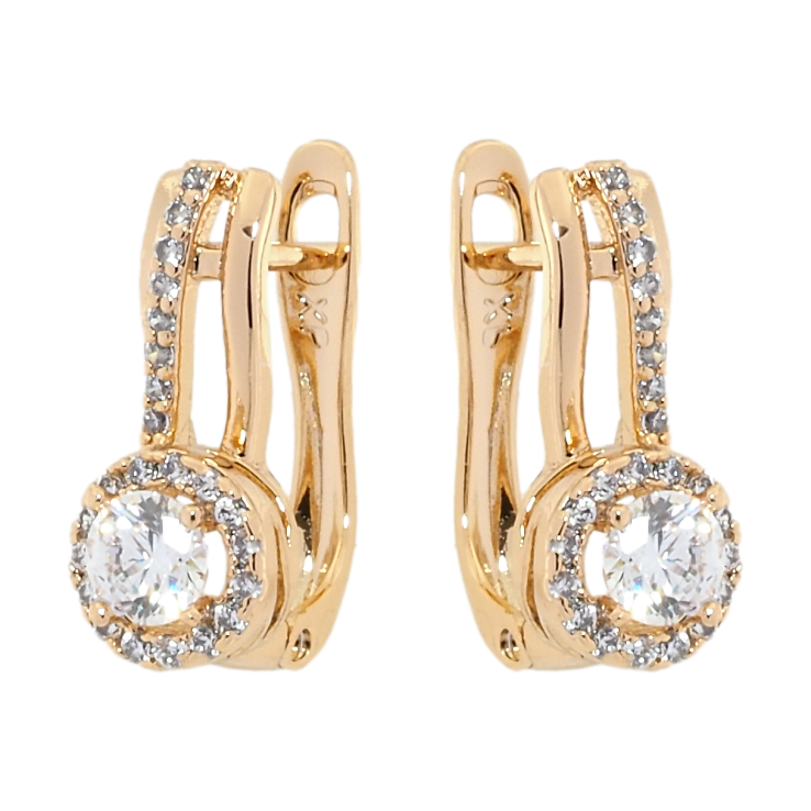 Серьги Xuping Позолота 18K английский замок Декоративный узор с цирконием фото №25 Серьги Xuping Позолота 18K английский замок Декоративный узор с цирконием фото №25