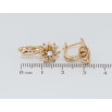 Серьги Xuping Позолота 18K английский замок Цветочки с цирконием фото №2 Серьги Xuping Позолота 18K английский замок Цветочки с цирконием фото №2