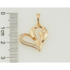 Кулон Xuping Позолота 18K Сердечко для ланцюжка до 5мм фото №2