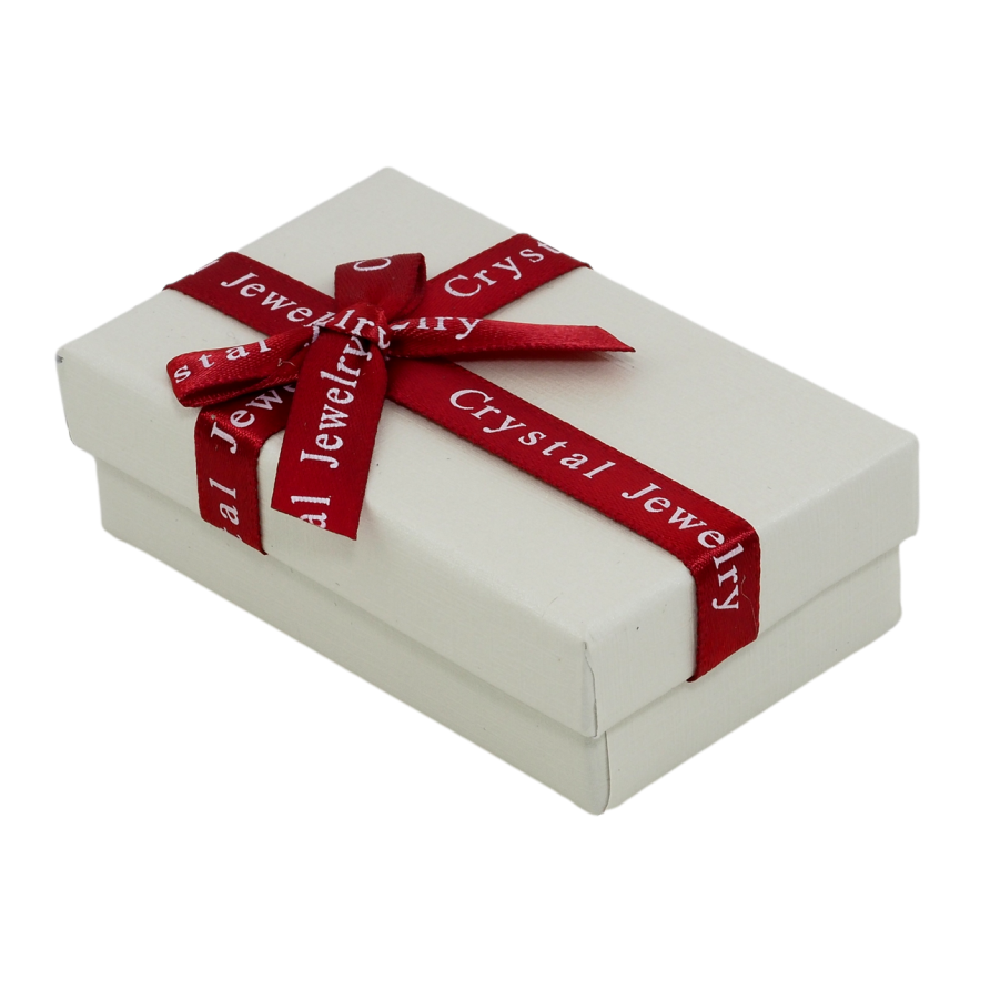 Подарочная коробка с бантом Универсальная Crystal Jewelry (Серьги, Колечко, Кулон) Размер 5х8см, h= 2.5см фото №1