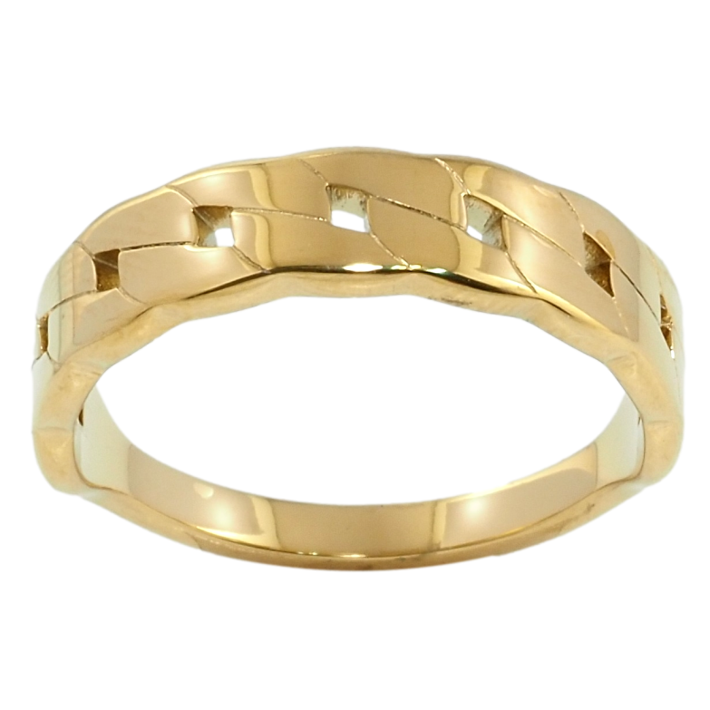 Каблучка Xuping TTM Stainless Steel Колір 14К Візерунок ланцюжок фото №1 Каблучка Xuping TTM Stainless Steel Колір 14К Візерунок ланцюжок фото №1