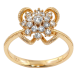 Кольцо Xuping Позолота 18K Декоративный цветок с цирконием фото №1 Кольцо Xuping Позолота 18K Декоративный цветок с цирконием фото №1