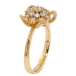 Кольцо Xuping Позолота 18K Декоративный цветок с цирконием фото №2 Кольцо Xuping Позолота 18K Декоративный цветок с цирконием фото №2