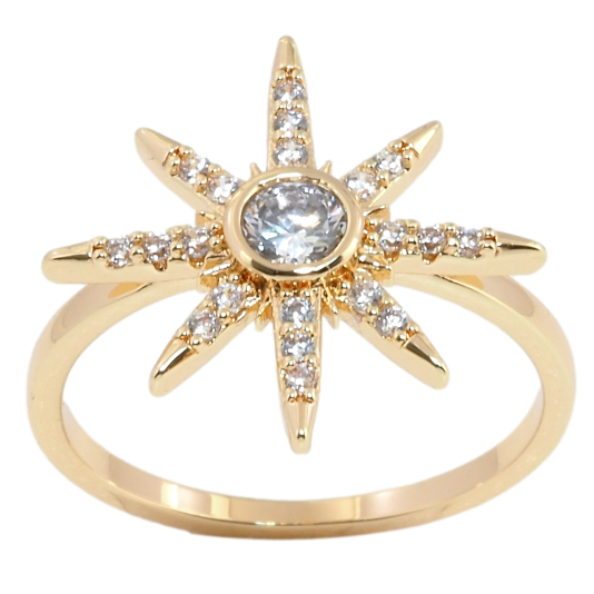 Кольцо Xuping Позолота 18K Звезда фото №1