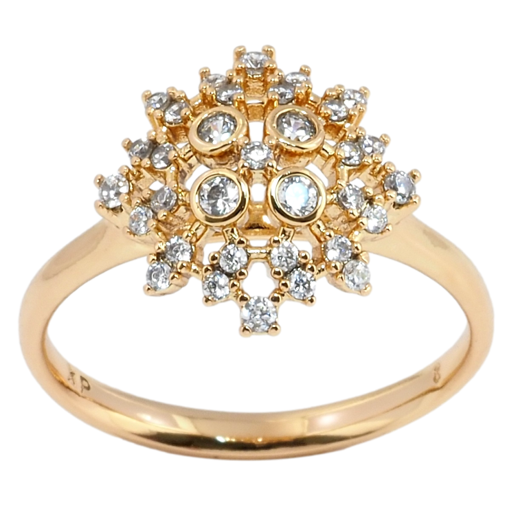 Кольцо Xuping Позолота 18K Инкрустация цирконием фото №25 Кольцо Xuping Позолота 18K Инкрустация цирконием фото №25