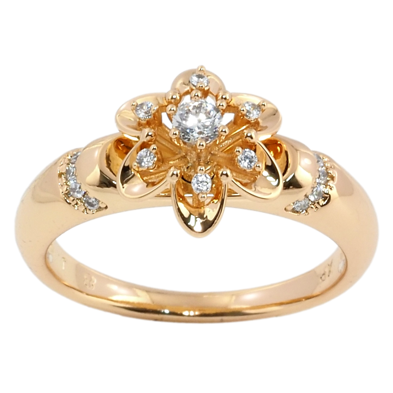 Кольцо Xuping Позолота 18K Цветок фото №1 Кольцо Xuping Позолота 18K Цветок фото №1