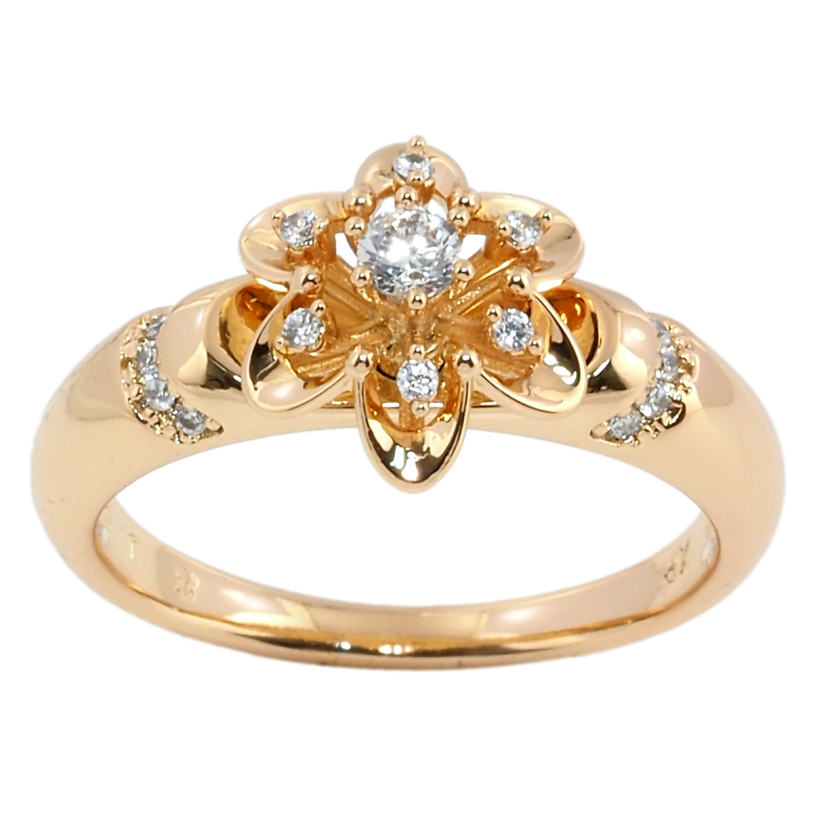 Кольцо Xuping Позолота 18K Цветок фото №1 Кольцо Xuping Позолота 18K Цветок фото №1