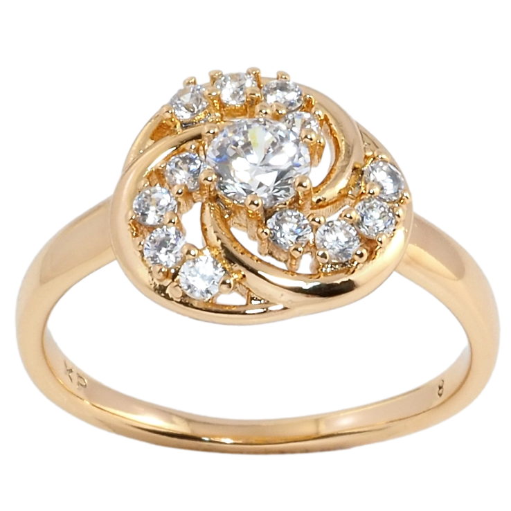 Кольцо Xuping Позолота 18K Купол с цирконием фото №25 Кольцо Xuping Позолота 18K Купол с цирконием фото №25