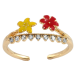 Кольцо Xuping Позолота 18K Желтый и красный цветочки фото №1 Кольцо Xuping Позолота 18K Желтый и красный цветочки фото №1