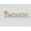Сережки Xuping QQMM Позолота 18K пусети Підвіски з фіанітами фото №2 Сережки Xuping QQMM Позолота 18K пусети Підвіски з фіанітами фото №2