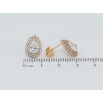 Сережки Xuping QQMM Позолота 18K пусети Кришталеві крапельки фото №2 Сережки Xuping QQMM Позолота 18K пусети Кришталеві крапельки фото №2