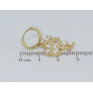 Серьги Xuping QQMM Позолота 14K подвески на колечках Декоративные подвески с россыпью жемчуга фото №2