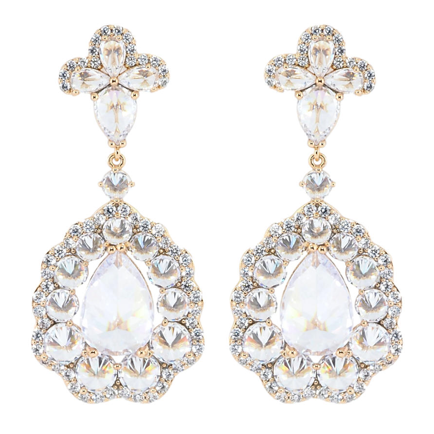 Серьги Xuping JEAN GOUJON Позолота 18K пусеты Изящные подвески с фианитами фото №1 Серьги Xuping JEAN GOUJON Позолота 18K пусеты Изящные подвески с фианитами фото №1