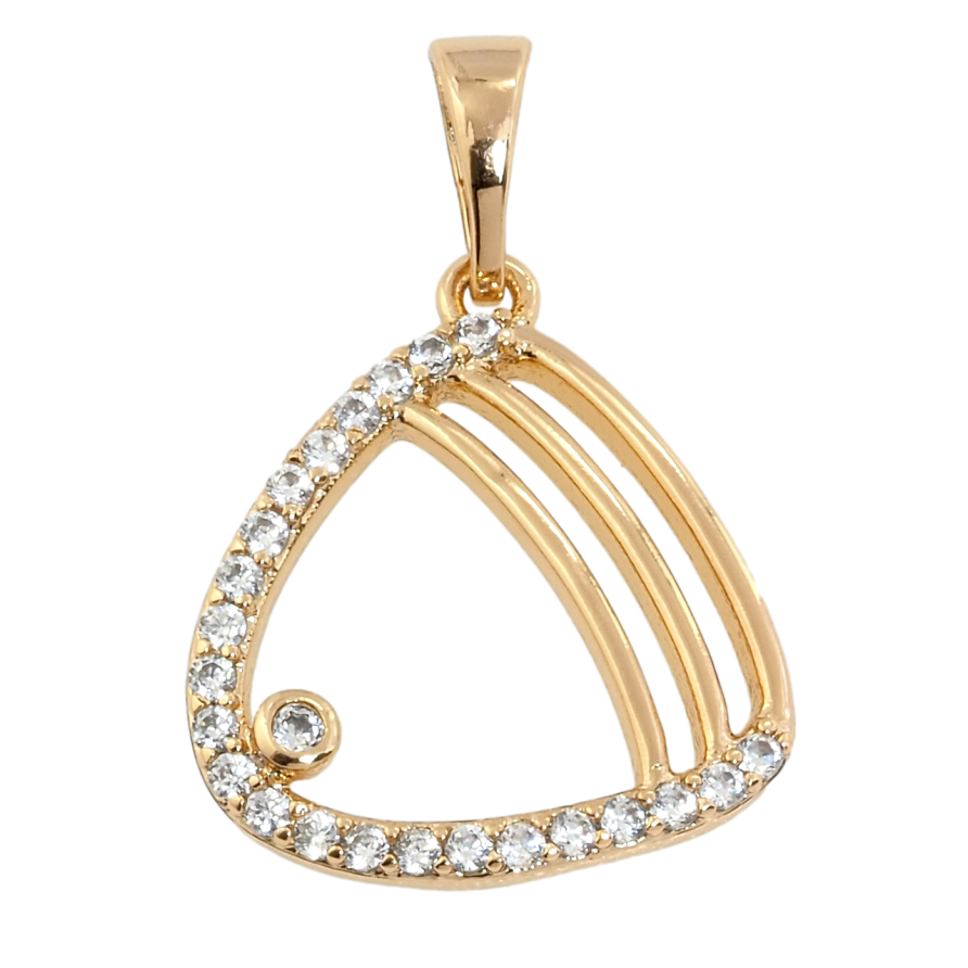 Кулон Xuping Позолота 18K Фигурная подвеска с цирконием для цепочки до 5мм фото №1 Кулон Xuping Позолота 18K Фигурная подвеска с цирконием для цепочки до 5мм фото №1