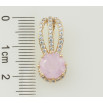 Кулон Xuping Позолота 18K Розовый фианит на декоративной петельке с цирконием для цепочки до 7мм фото №2 Кулон Xuping Позолота 18K Розовый фианит на декоративной петельке с цирконием для цепочки до 7мм фото №2
