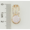 Кулон Xuping Позолота 18K Светло-розовый фианит на декоративной петельке с цирконием для цепочки до 7мм фото №2 Кулон Xuping Позолота 18K Светло-розовый фианит на декоративной петельке с цирконием для цепочки до 7мм фото №2