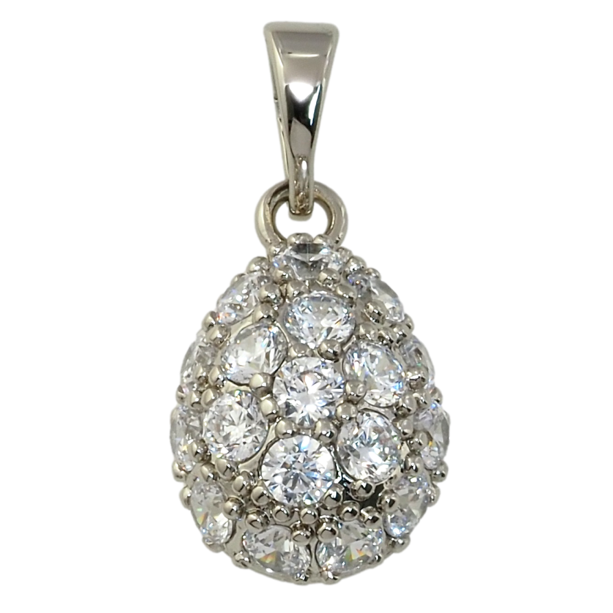 Кулон Xuping Родій Кришталева крапелька для ланцюжка до 5мм фото №1