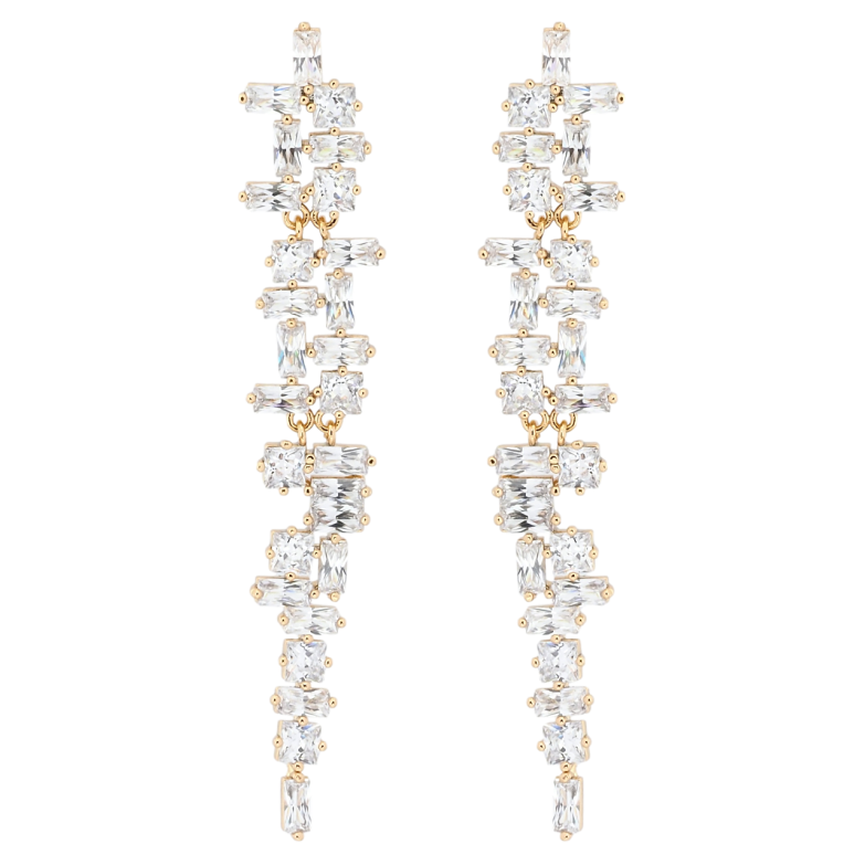 Серьги Xuping Позолота 18K пусеты Кристальные подвески фото №1