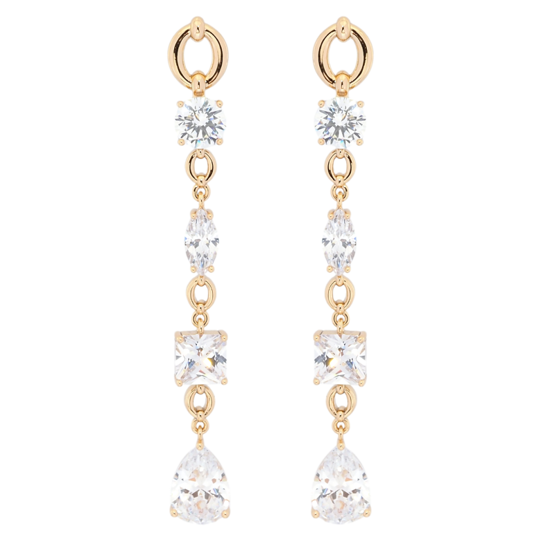 Серьги Xuping Позолота 18K пусеты Кристальные подвески фото №1