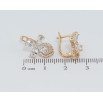 Серьги Xuping Позолота 18K английский замок Кристальные цветочки фото №2 Серьги Xuping Позолота 18K английский замок Кристальные цветочки фото №2