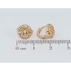 Сережки Xuping Позолота 18K колечка Різьблений візерунок зірочки фото №2
