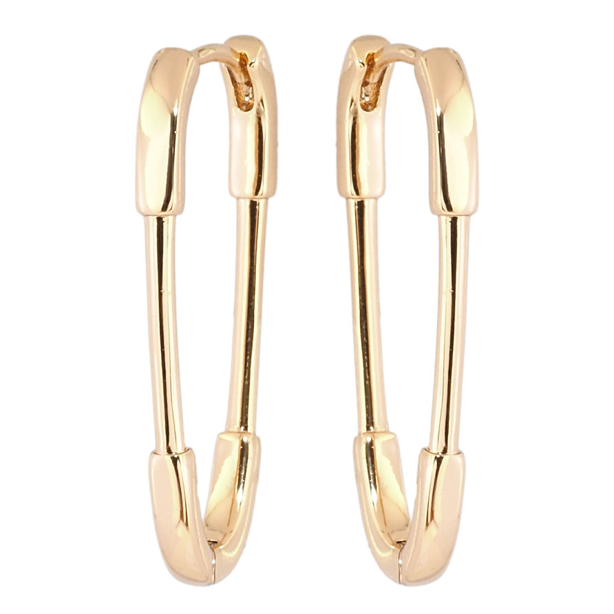 Сережки Xuping Позолота 18K колечка Шпильки фото №1 Сережки Xuping Позолота 18K колечка Шпильки фото №1