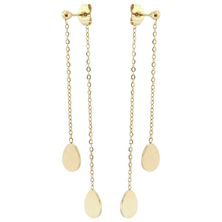 Серьги Xuping TTM Stainless Steel цвет 14K пусеты Декоративные подвески фото №8 Серьги Xuping TTM Stainless Steel цвет 14K пусеты Декоративные подвески фото №8