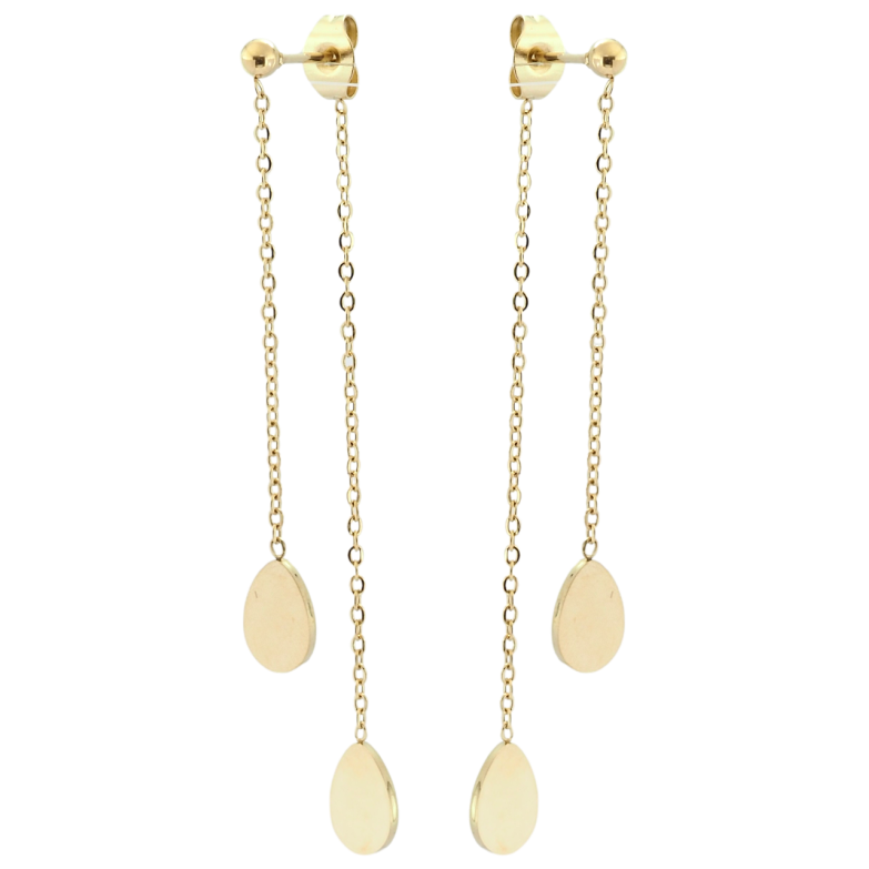 Серьги Xuping TTM Stainless Steel цвет 14K пусеты Декоративные подвески фото №1