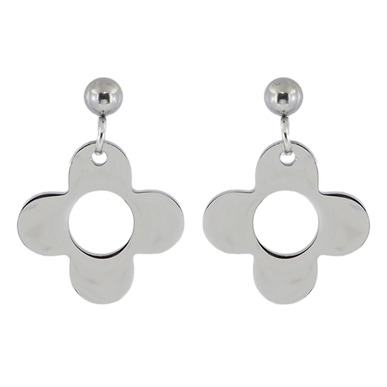 Серьги Xuping TTM Stainless Steel цвет Родий пусеты Цветочки фото №1 Серьги Xuping TTM Stainless Steel цвет Родий пусеты Цветочки фото №1