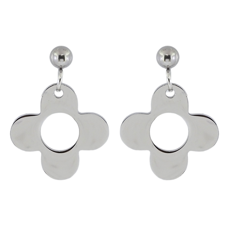 Серьги Xuping TTM Stainless Steel цвет Родий пусеты Цветочки фото №1 Серьги Xuping TTM Stainless Steel цвет Родий пусеты Цветочки фото №1