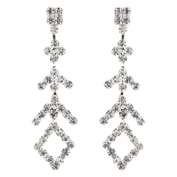 Серьги пусеты Декоративные подвески со стразами фото №19