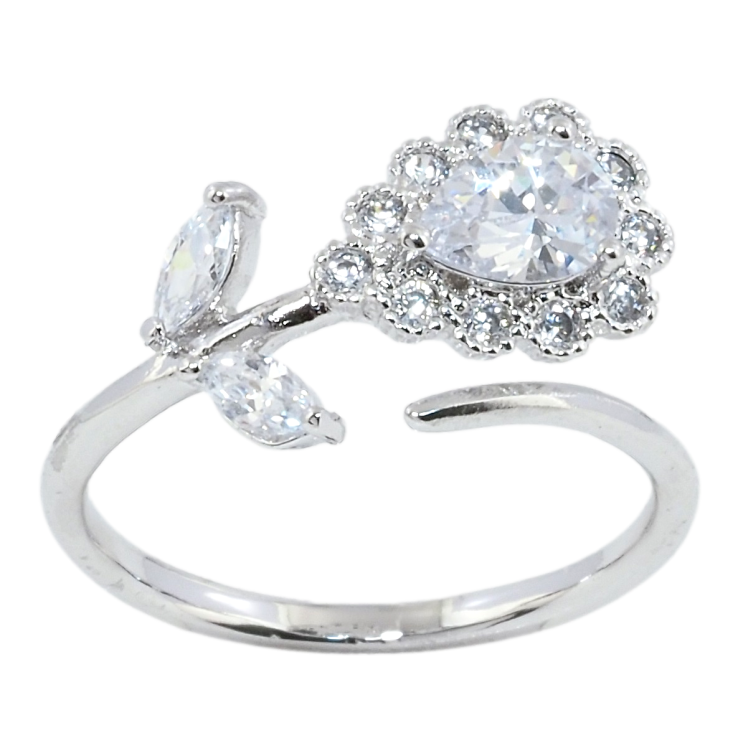 Кольцо Xuping Родий Цветок фото №10 Кольцо Xuping Родий Цветок фото №10