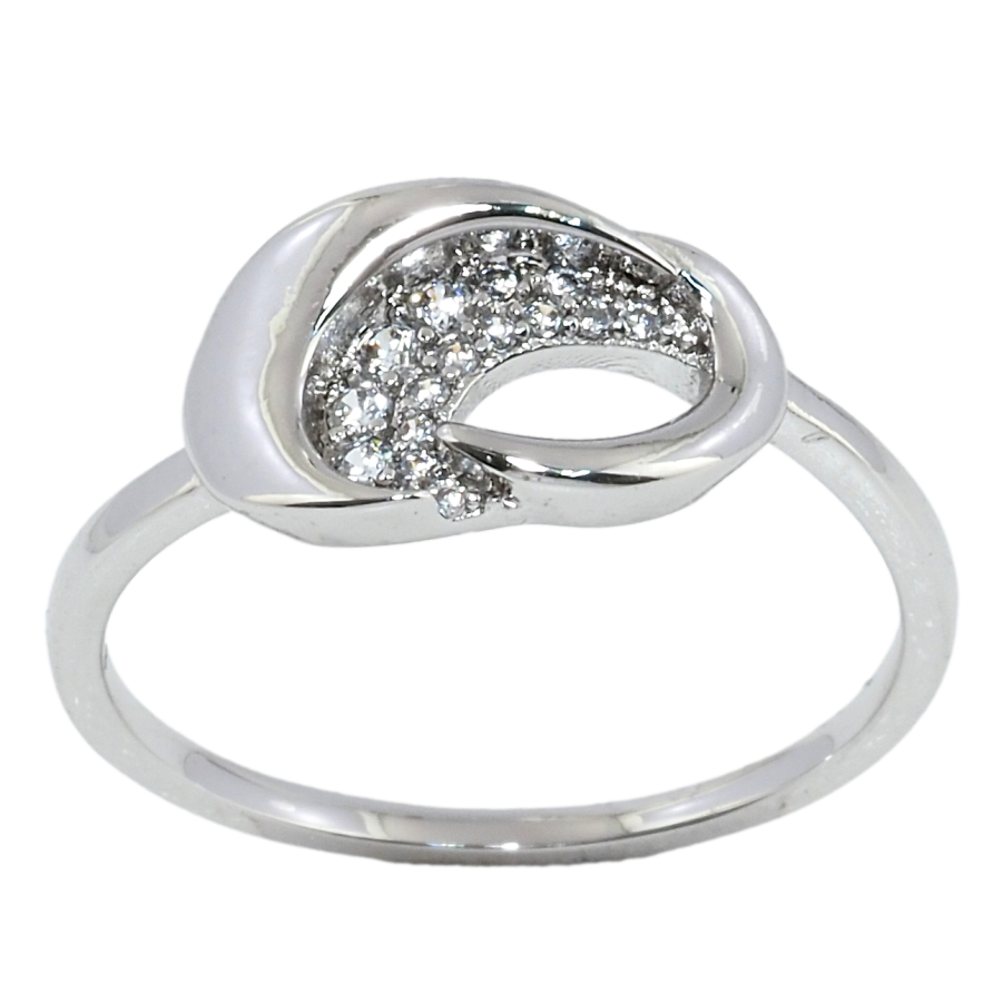 Каблучка Xuping Родій Фантазійний орнамент із цирконієм фото №1 Каблучка Xuping Родій Фантазійний орнамент із цирконієм фото №1