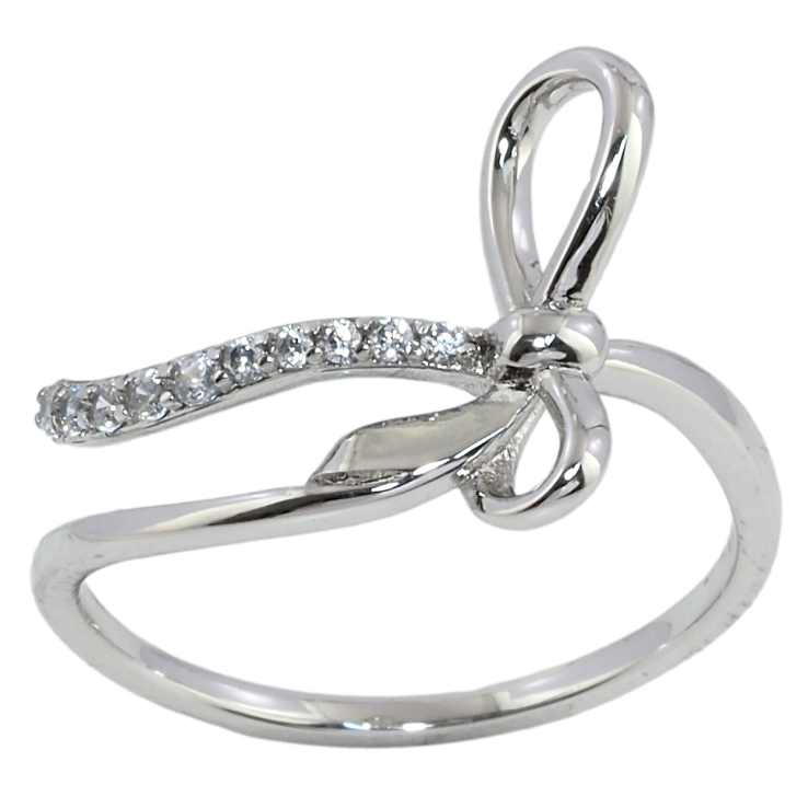 Кольцо Xuping Родий Бантик фото №14 Кольцо Xuping Родий Бантик фото №14