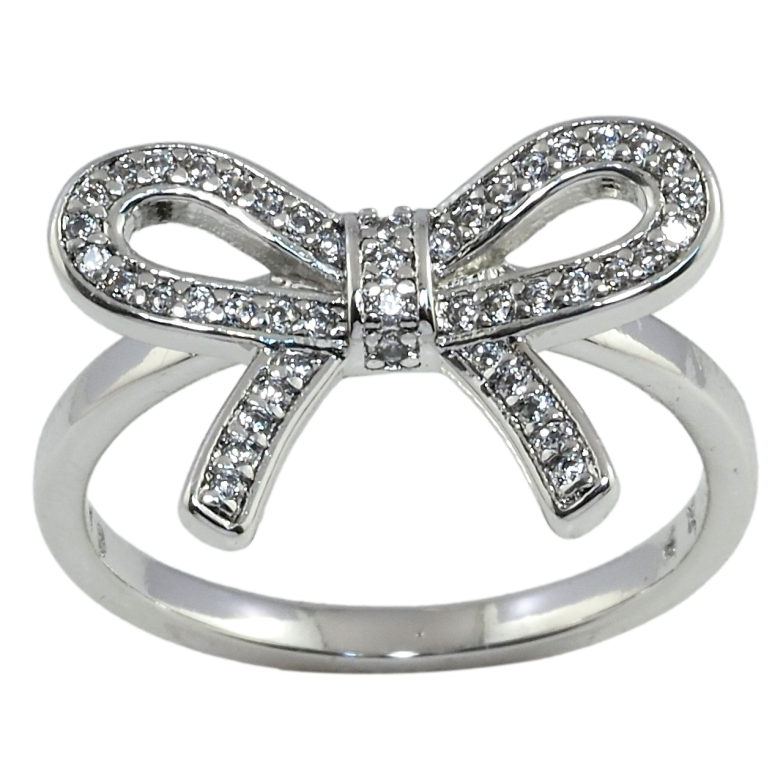 Каблучка Xuping Родій Бант фото №1 Каблучка Xuping Родій Бант фото №1