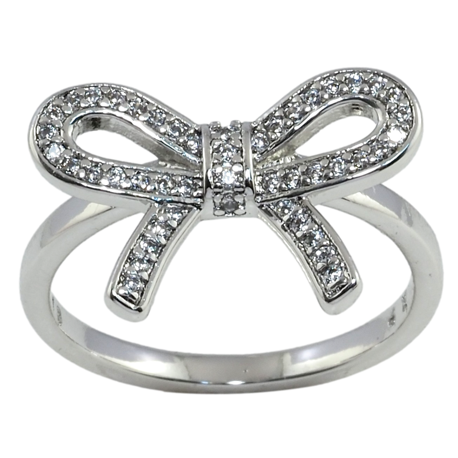 Кольцо Xuping Родий Бант фото №1 Кольцо Xuping Родий Бант фото №1