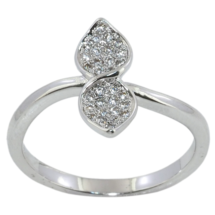 Кольцо Xuping Родий Два Заостренных Лепестка фото №7 Кольцо Xuping Родий Два Заостренных Лепестка фото №7